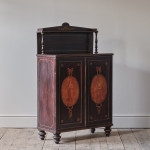 Regency Pine Chiffonier in Simulated Rosewood Paint