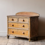 Antique Pine Chest Of Drawers In Original Paint