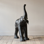 Large mid 20th century leather elephant