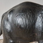 Large mid 20th century leather elephant