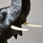 Large mid 20th century leather elephant