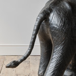 Large mid 20th century leather elephant