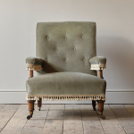 Mid 19th century Gillows Open Armchair.