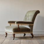 Mid 19th century Gillows Open Armchair.