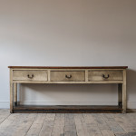 Georgian Pine Pot Board Dresser Base in Original Paint