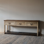 Georgian Pine Pot Board Dresser Base in Original Paint