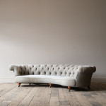 Howard & Sons Crescent Chesterfield Sofa c1850