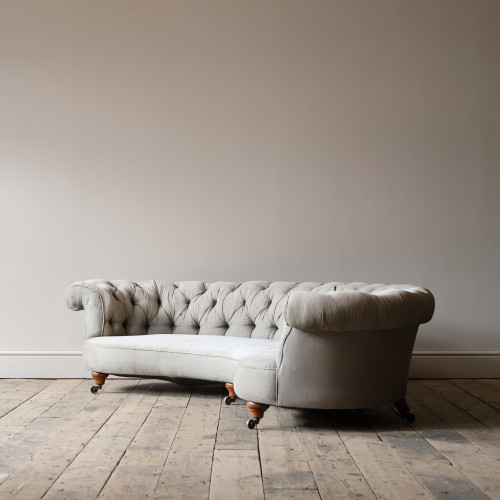 Howard & Sons Crescent Chesterfield Sofa c1850