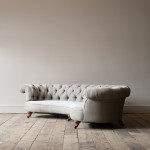 Howard & Sons Crescent Chesterfield Sofa c1850
