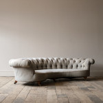 Howard & Sons Crescent Chesterfield Sofa c1850