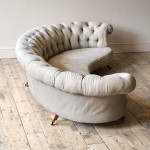 Howard & Sons Crescent Chesterfield Sofa c1850