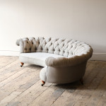 Howard & Sons Crescent Chesterfield Sofa c1850