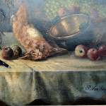 Large 19th century Dutch Still Life Dead Game painting