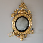 Regency Gilt Convex Mirror c1820