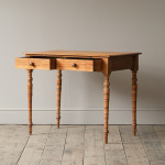 Antique 19th Century Satin Birch side or Writing Table c1870