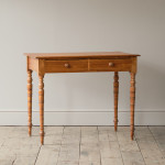 Antique 19th Century Satin Birch side or Writing Table c1870