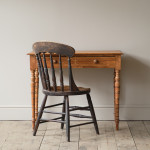 Antique 19th Century Satin Birch side or Writing Table c1870