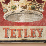 Large Vintage Double Side Tetley Pub Sign