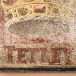 Large Vintage Double Side Tetley Pub Sign
