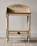 19th century pine washstand in later paint