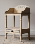 19th century pine washstand in later paint