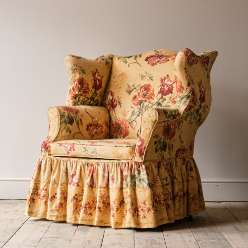 Huge George III wingback armchair