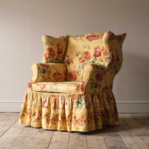 Huge George III wingback armchair