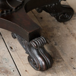 Antique regency William IV rosewood teapoy
