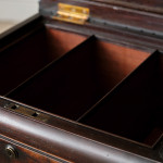 Antique regency William IV rosewood teapoy