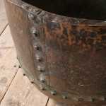 Large 19th Century Copper Planter Log Bin