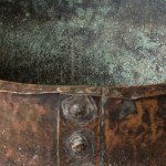 Large 19th Century Copper Planter Log Bin