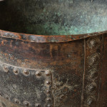 Large 19th Century Copper Planter Log Bin