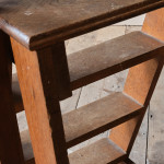 Early 20th century Oak Library Steps