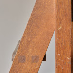 Early 20th century Oak Library Steps