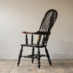 19th century broad arm ash and elm Windsor chair