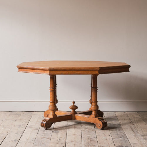 19th Century Oak Octagonal Centre Table