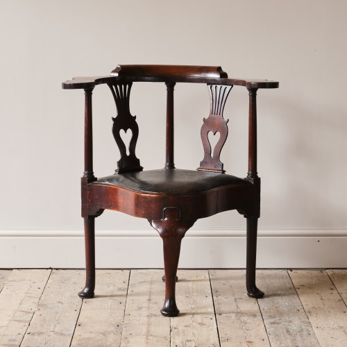 George II Mahogany corner Chair c1750