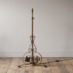 Adjustable blacksmith made floor lamp