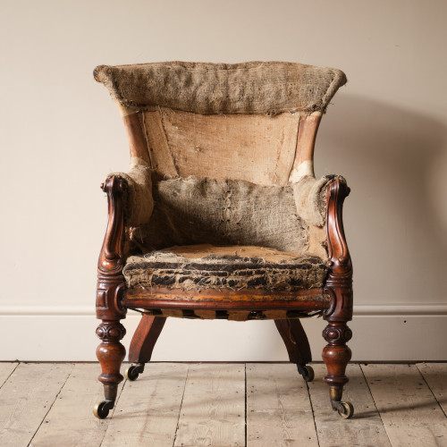 Mid 19th century country house armchair