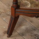 19th century aesthetic movement side table by H Ogden of Manchester.