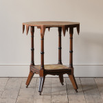 19th century aesthetic movement side table by H Ogden of Manchester.