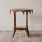 19th century aesthetic movement side table by H Ogden of Manchester.
