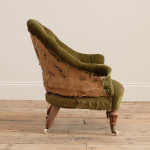 19TH CENTURY IRON BACK ARMCHAIR