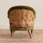 19TH CENTURY IRON BACK ARMCHAIR