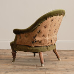 19TH CENTURY IRON BACK ARMCHAIR