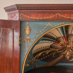 George III Barrel Back Corner Cupboard with Original Paint