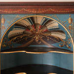 George III Barrel Back Corner Cupboard with Original Paint