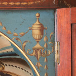 George III Barrel Back Corner Cupboard with Original Paint