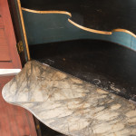 George III Barrel Back Corner Cupboard with Original Paint