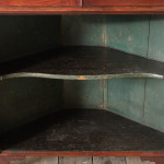 George III Barrel Back Corner Cupboard with Original Paint